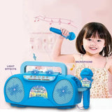 MicRadio - Micro Karaoké Enfant avec Lumières et Connexion Musique