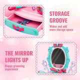 GlamVanity : Coiffeuse Enfant avec Miroir Lumineux & Accessoires