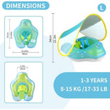 Swimsy : La Bouée Bébé Ergonomique avec Pare-Soleil Amovible