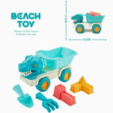 Sandino : Camion de Plage Dinosaure 5 Pièces pour Enfants