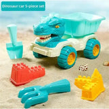 Sandino : Camion de Plage Dinosaure 5 Pièces pour Enfants