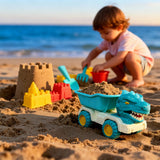 Sandino : Camion de Plage Dinosaure 5 Pièces pour Enfants