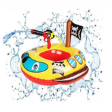 PiratePool : Flotteur Pirate avec Pistolet à Eau - Amusement Aquatique