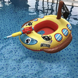 PiratePool : Flotteur Pirate avec Pistolet à Eau - Amusement Aquatique