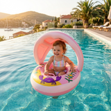 SunnyFloat : La Bouée Bébé avec Pare-Soleil pour des Baignades Sereines