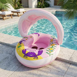 SunnyFloat : La Bouée Bébé avec Pare-Soleil pour des Baignades Sereines