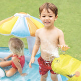 Bassin gonflable pour enfants avec toboggan et seau d'arrosage - AlligatorPool livraison partout au maroc magasin de jouet kidcado
