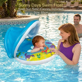 SunnyFloat : La Bouée Bébé avec Pare-Soleil pour des Baignades Sereines