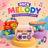 Pack MELODY – 3 Jouets Musicaux & Lumineux pour l’Éveil des Enfants