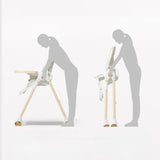 ConfortChair Blanc : Chaise Haute Évolutive pour Bébé Confortable et Pratique