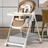 ConfortChair Marron  : Chaise Haute Évolutive pour Bébé Confortable et Pratique