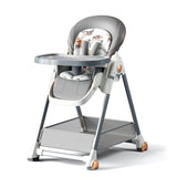 ConfortChair Gris : Chaise Haute Évolutive pour Bébé Confortable et Pratique