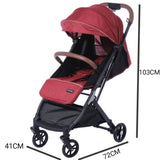 LightStroller - Rouge : La Poussette Légère et Pliable pour Tous les Déplacements