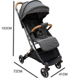 LightStroller - Gris : La Poussette Légère et Pliable pour Tous les Déplacements