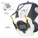 ChildSeat Gris et Noir : Siège Auto Isofix Ajustable