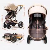 Poussette SmartCruise 3 en 1 avec Siège Auto et Sac
