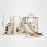 FunLand – Aire de Jeux Intérieure avec Toboggan, Balançoire et Tableau pour Enfants