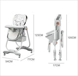 ElegantChair Blanc : Chaise Haute Bébé Pratique, Ergonomique et Sécurisée