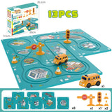 TrackPuzzle: Jeu de Construction de Routes Magnétiques