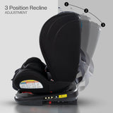 ChildSeat Noir : Siège Auto Isofix Ajustable