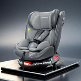Leather360 Comfort – Siège Auto Évolutif de 0 à 12 Ans avec Revêtement en Cuir