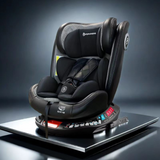 Leather360 Comfort – Siège Auto Évolutif de 0 à 12 Ans avec Revêtement en Cuir