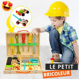BOITE A OUTILS EN BOIS CARPENTER 34 Pièces - Kidcado magasin de jeu et jouet Maroc